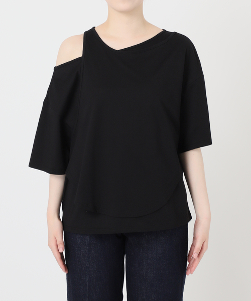 B.C STOCK tシャツ ウォッシャブル / UVカット 接触冷感 重ね風T