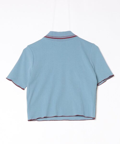 「jouetie」 半袖シャツ MEDIUM ブルー レディース jouetie 「jouetie」 半袖シャツ MEDIUM ネイビー レディース
