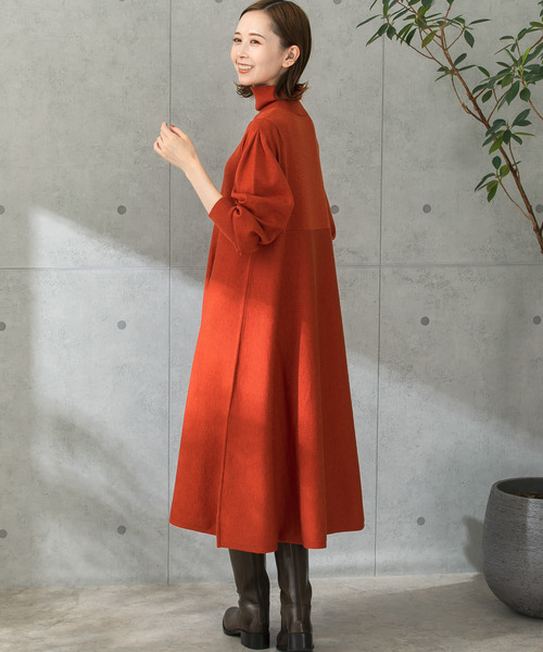 URBAN RESEARCH ROSSO WOMEN」 ニットワンピース FREE オレンジ
