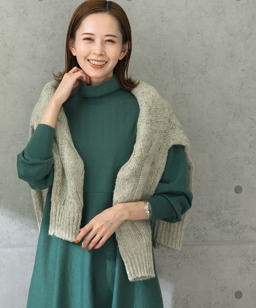 URBAN RESEARCH ROSSO WOMEN」 ニットワンピース FREE オレンジ