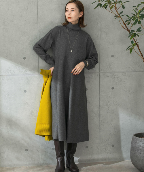 URBAN RESEARCH ROSSO WOMEN」 ニットワンピース FREE オレンジ