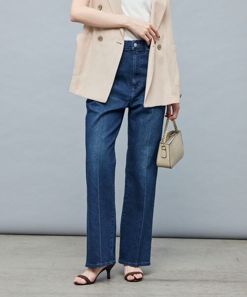 Rie Miller 【RM denim】センタープレスハイウエストデニム リエミラー Rie Miller 【RM denim】センタープレスハイウエスト