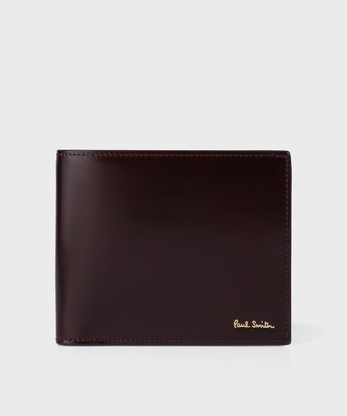 Paul Smith 超超激レア　初代コードバン　折り財布　新品　総馬革　黒 新品☆ポールスミス☆最高級コードバン メンズ2つ折り財布☆馬