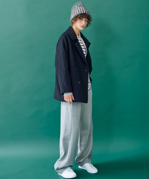 DOUX ARCHIVES（ドゥアルシーヴ） ピーコート 38 ネイビー レディース