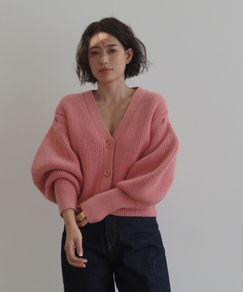ETRE TOKYO（エトレトウキョウ） ニットカーディガン FREE ピンク
