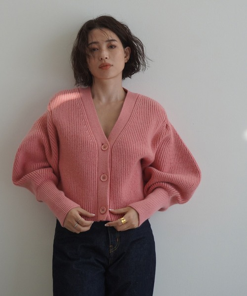 ETRE TOKYO（エトレトウキョウ） ニットカーディガン FREE ピンク