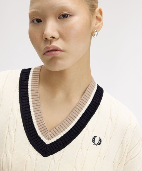 FRED PERRY（フレッドペリー） ニット セーター Bold Tipped Cable