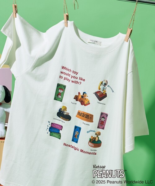 FREAK'S STORE（フリークスストア） tシャツ 半袖 PEANUTS トイ フォト