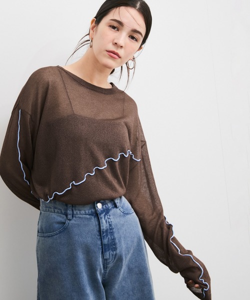 LE CERCLE par rope' ニット セーター アシメメローシアーニット