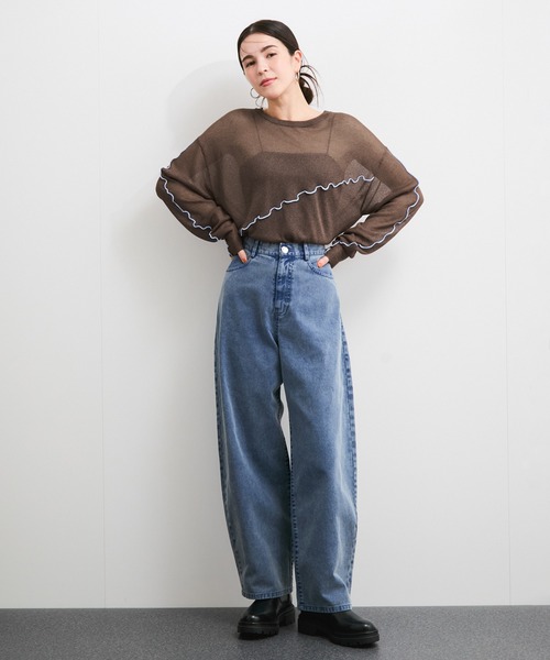 LE CERCLE par rope' ニット セーター アシメメローシアーニット