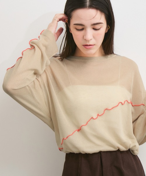 LE CERCLE par rope' ニット セーター アシメメローシアーニット