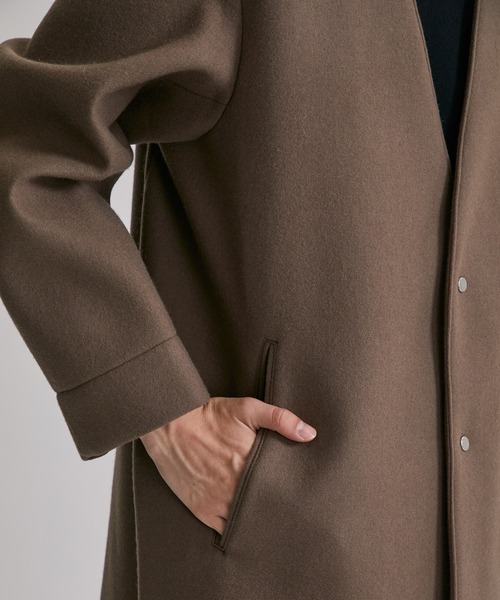 UNITED TOKYO（ユナイテッドトウキョウ） ノーカラーコート 1 ブラウン