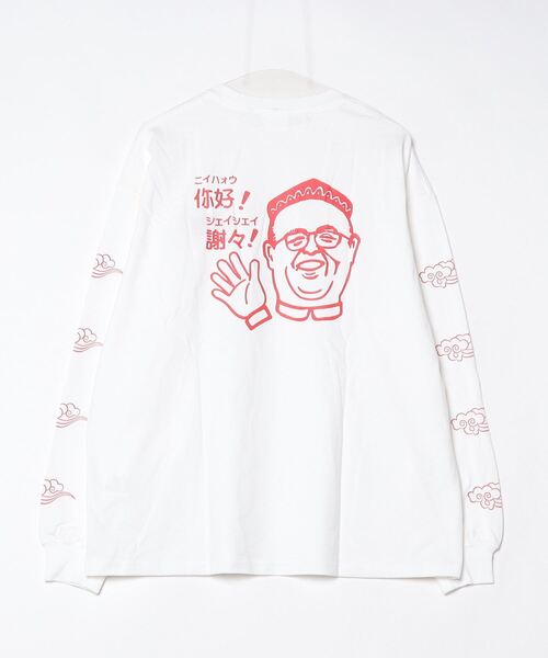 「coen」 長袖Tシャツ L ホワイト メンズ