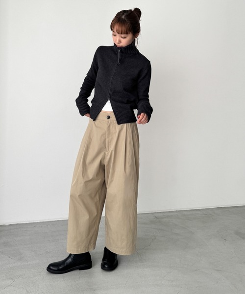 CANAL JEAN/El mar　コットンクロップドパンツ CANAL JEAN（キャナルジーン） パンツ El mar コットンクロップド