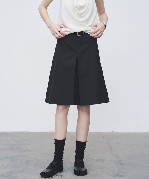 tageechita スカート 「tageechita」2WAY タックプリーツ センター