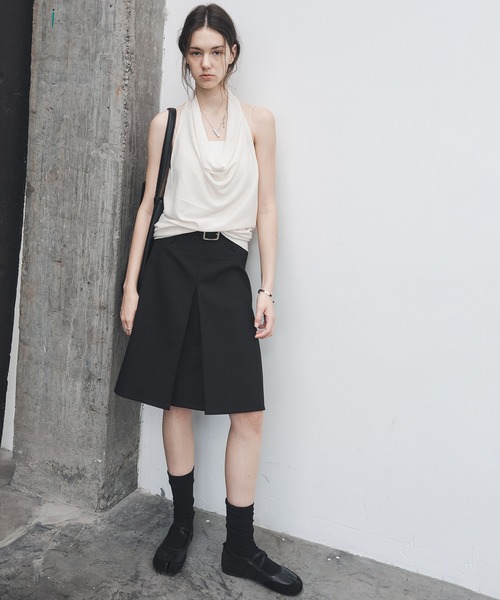 tageechita スカート 「tageechita」2WAY タックプリーツ センター