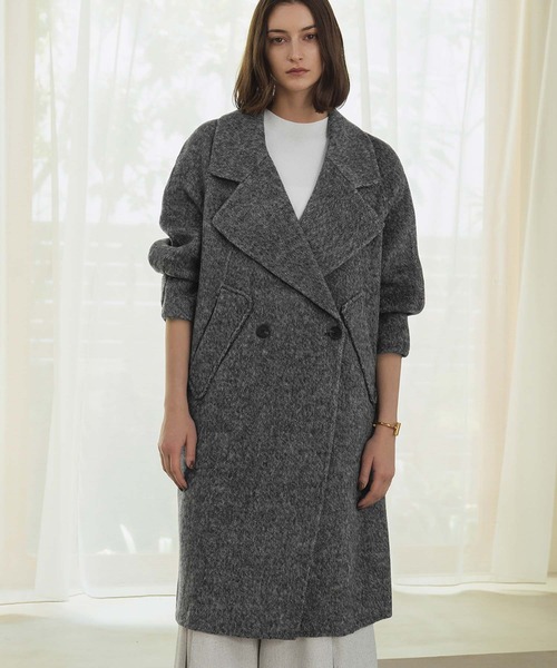 完売品 入手困難 未使用級✨かぐれ ウール100 ロングコート 2024AW 完売品 入手困難 未使用級✨かぐれ ウール100 ロングコート 2024AW