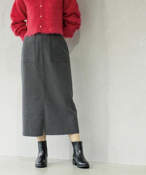 OPAQUE.CLIP（オペークドットクリップ） スカート ウールライクタイト