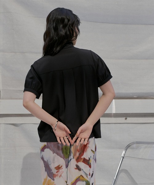 「miette」 半袖ブラウス FREE イエロー レディース_画像2