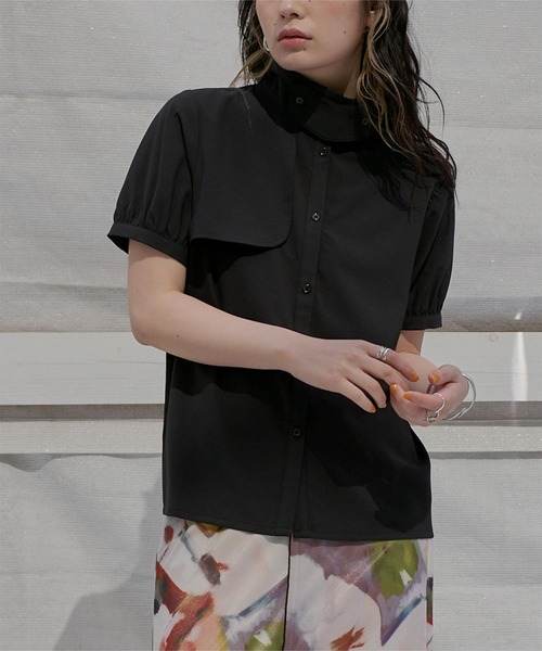 「miette」 半袖ブラウス FREE イエロー レディース_画像4