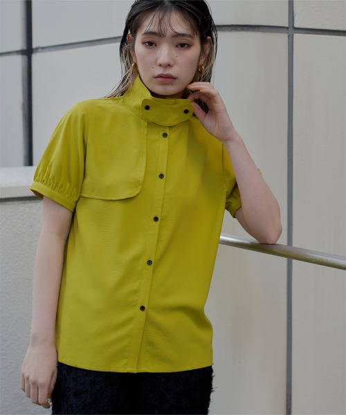 「miette」 半袖ブラウス FREE イエロー レディース_画像6