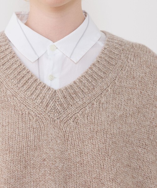 ★新品・タグ付き★ GALERIE VIE ファインウール Vネックプルオーバー GALERIE VIE（ギャルリー ヴィー） ニット セーター ファインウール V