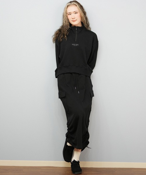 Ludas Half Zip Art Sweatshirt M ショート丈 switching half zip – YZ