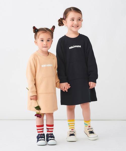MIKI HOUSE（ミキハウス） ワンピース 「WEB限定」バックロゴ