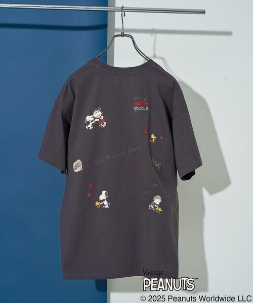 「FREAK'S STORE」 半袖Tシャツ「PEANUTSコラボ」 フリ- ベージュ レディース_画像5