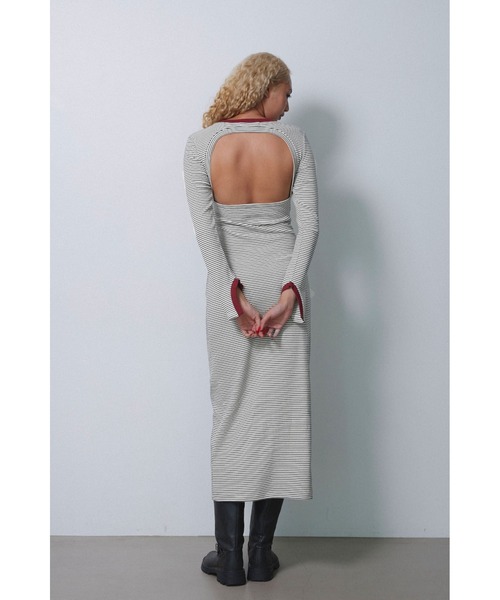 新品MIYU IKEDA x ALEXIA STAM ロングドレス S ALEXIA STAM（アリシアスタン） ワンピース Two-Way Knit Long Dress