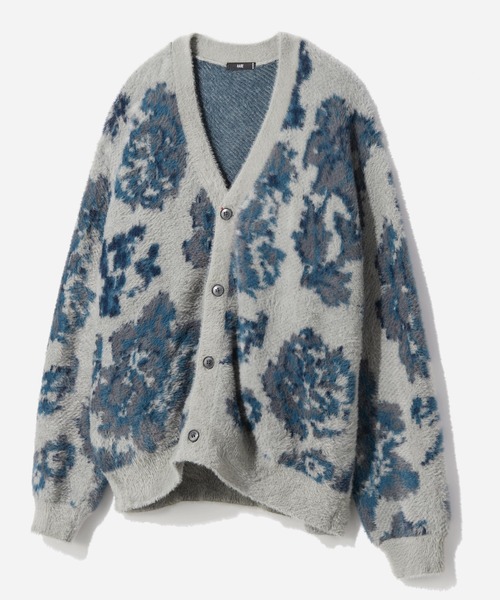 HARE（ハレ） カーディガン シャギーニットガラカーディガン(HARE