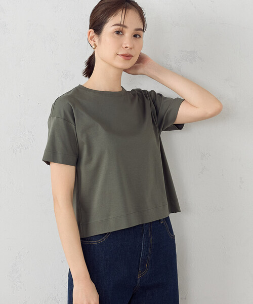 「COMME CA ISM」 半袖Tシャツ LARGE ブラック レディース_画像8