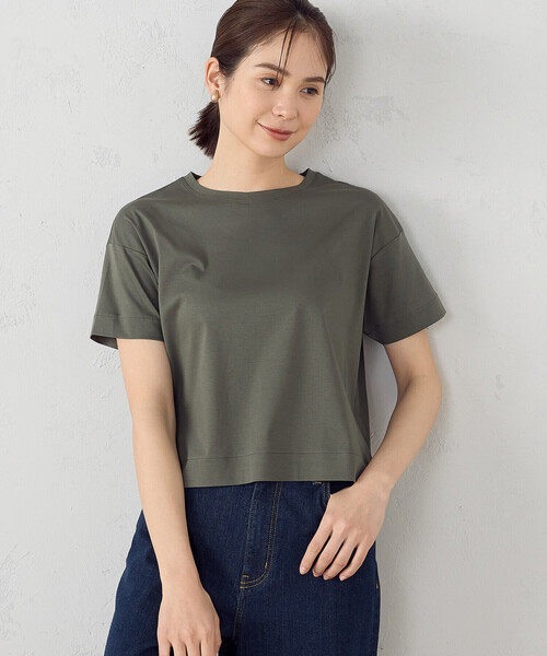 「COMME CA ISM」 半袖Tシャツ LARGE ブラック レディース_画像9