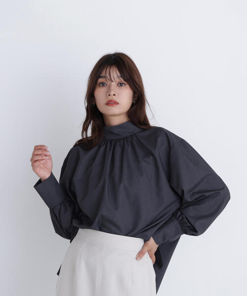 ナチュラルビューティーベーシック（NATURAL BEAUTY BASIC）/2wayスタンドネックブラウス NATURAL BEAUTY BASIC（ナチュラルビューティーベーシック） ブラウス