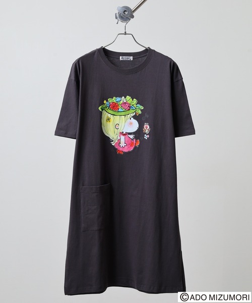 FUNALIVE（ファンアライブ） tシャツ 半袖 水森亜土 プリントスーパー
