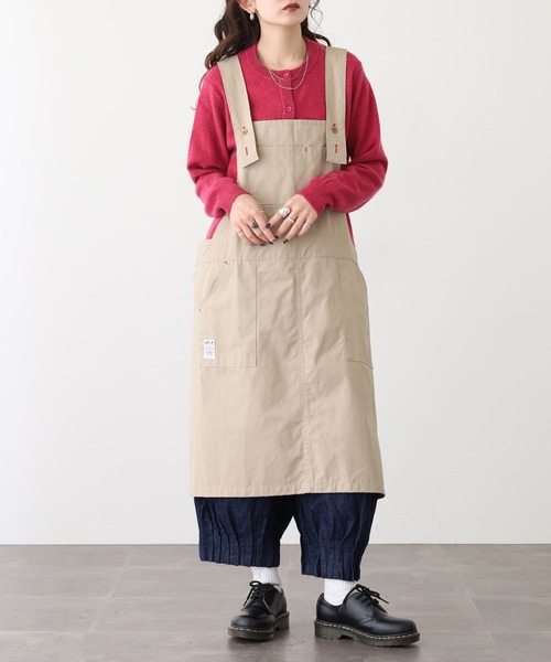 FUNALIVE（ファンアライブ） エプロン アクセントカラー サロペット