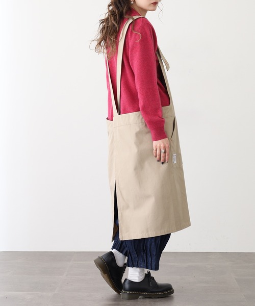 FUNALIVE（ファンアライブ） エプロン アクセントカラー サロペット