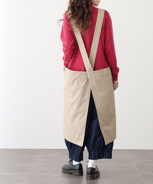 FUNALIVE（ファンアライブ） エプロン アクセントカラー サロペット