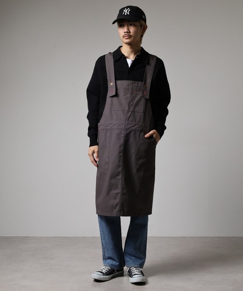 FUNALIVE（ファンアライブ） エプロン アクセントカラー サロペット