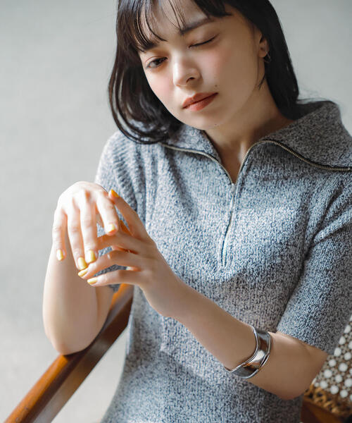 「NATURAL BEAUTY BASIC」 ニットワンピース MEDIUM ブラック系その他 レディース_画像4