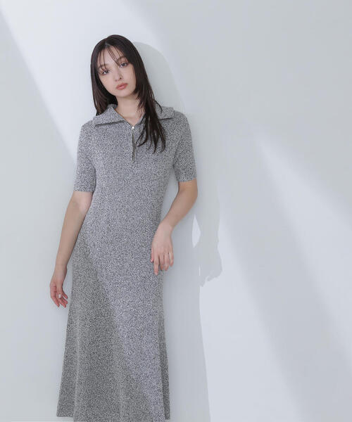 「NATURAL BEAUTY BASIC」 ニットワンピース MEDIUM ブラック系その他 レディース_画像5