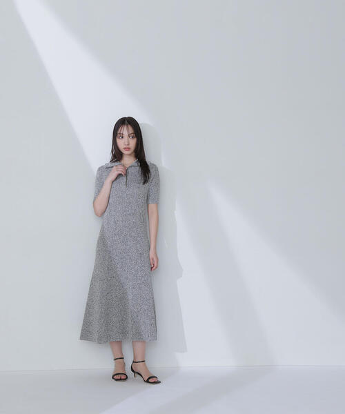 「NATURAL BEAUTY BASIC」 ニットワンピース MEDIUM ブラック系その他 レディース_画像6