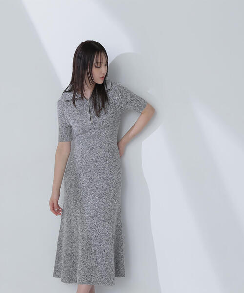 「NATURAL BEAUTY BASIC」 ニットワンピース MEDIUM ブラック系その他 レディース_画像9