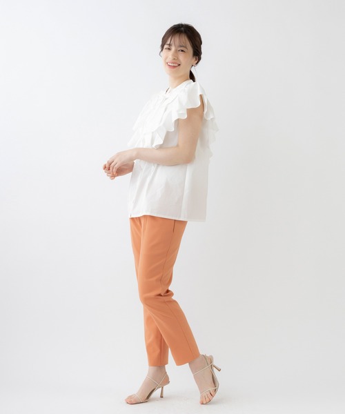 「Sono」 イージーパンツ 2 オレンジ レディース_画像9