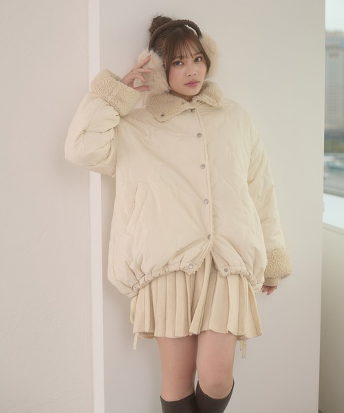 Ambre Neige（アンブルネージュ） ブルゾン アウター 2way reversible