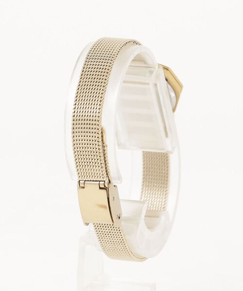 agete（アガット） オクタゴンフェイス腕時計 - ゴールド レディース