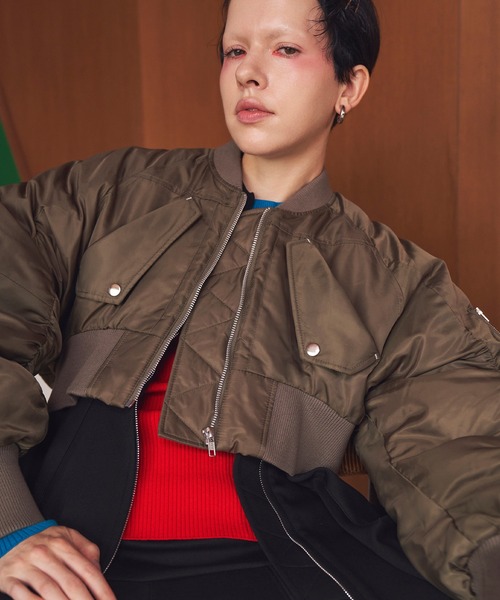 OMMO（オーエムエムオー） ma1 ma-1 VOLUME SLEEVE SHORT MA-1