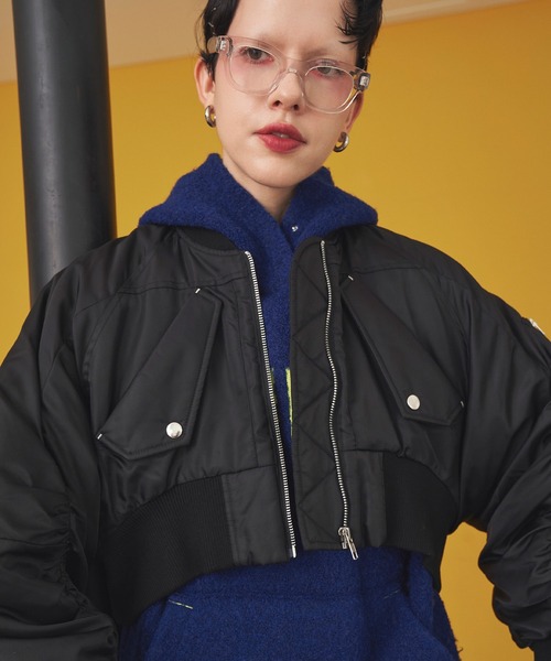 OMMO（オーエムエムオー） ma1 ma-1 VOLUME SLEEVE SHORT MA-1