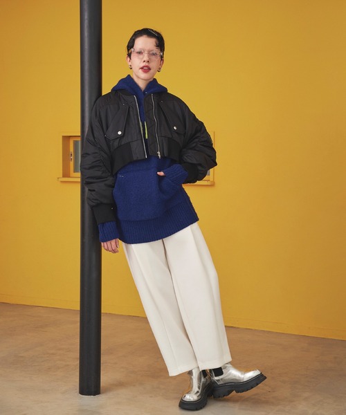 OMMO（オーエムエムオー） ma1 ma-1 VOLUME SLEEVE SHORT MA-1