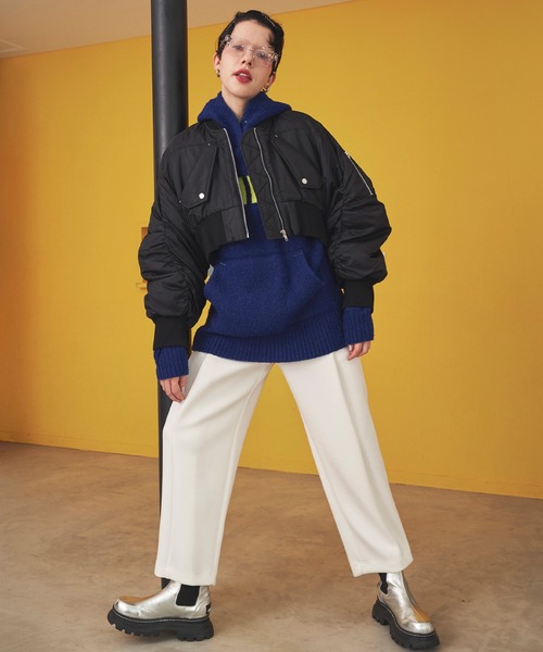 OMMO（オーエムエムオー） ma1 ma-1 VOLUME SLEEVE SHORT MA-1